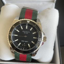 Men’s Gucci, Stainless Steel, Dive Watch.