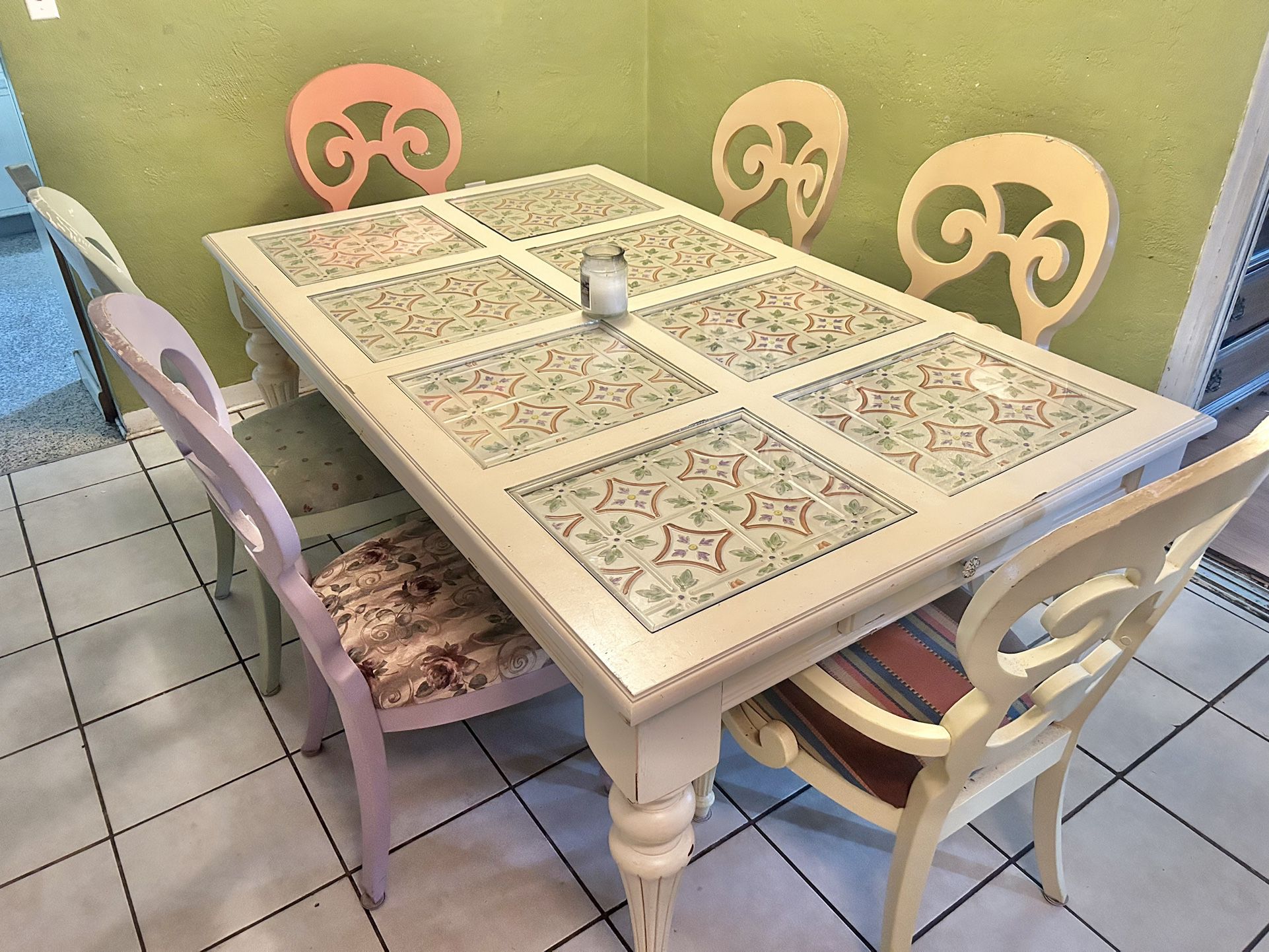 Large Dining Table With 6 Chairs 