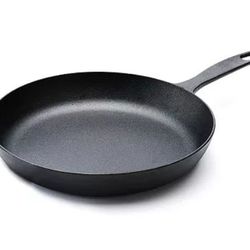12" + 10" Pre-seasoned Cast Iron Skillet  Pans NEW