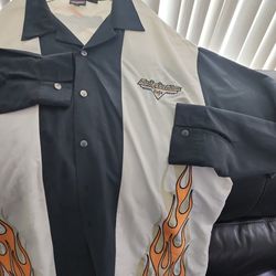 Ex Harley Davidson Cafe button up