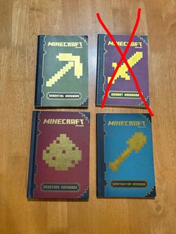 2014 - 3 Minecraft Craftbook guidebook collection. Essential, Construction, and Redstone. UPDATE: The combat guidebook has been sold. PLEASE READ DESC