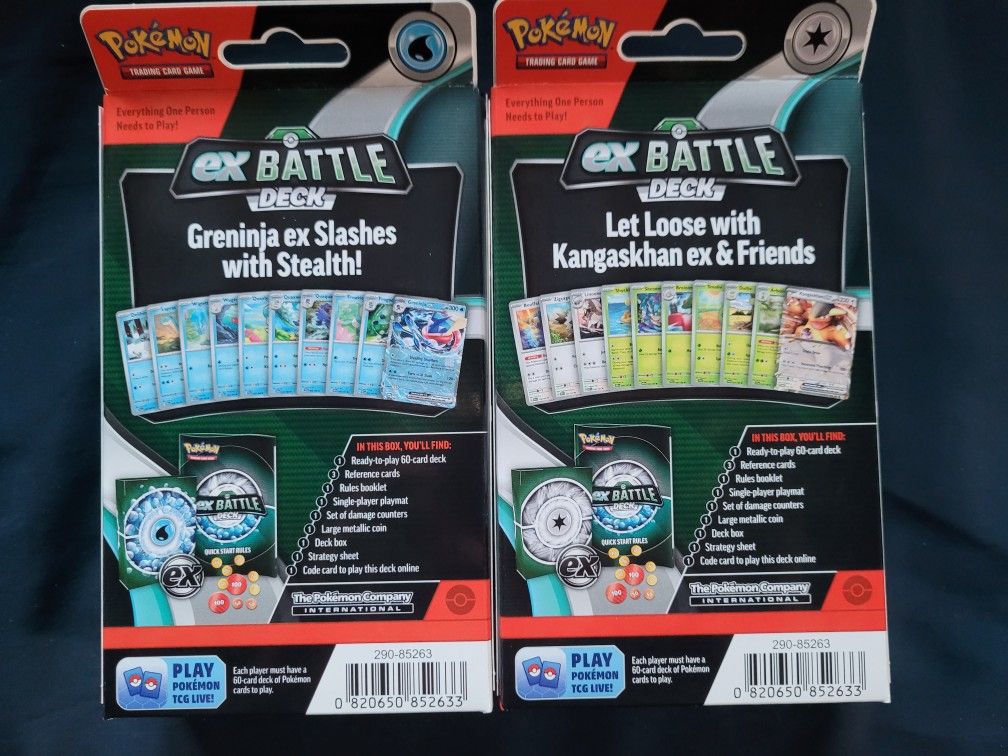 Pokémon TCG: Kangaskhan ex & Greninja ex - ex Battle Decks (Set of 2)