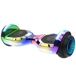 Brand New Gotrax Glide Pro Bluetooth Hoverboard 6.5” Wheels - Metallic Rainbow 