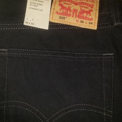2 PAIR Levi Strauss 505 Regular Straight Leg