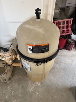 Pentair 36' D.E filter inground w/1.25 HP