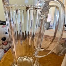 Heavy Glass Pitcher
