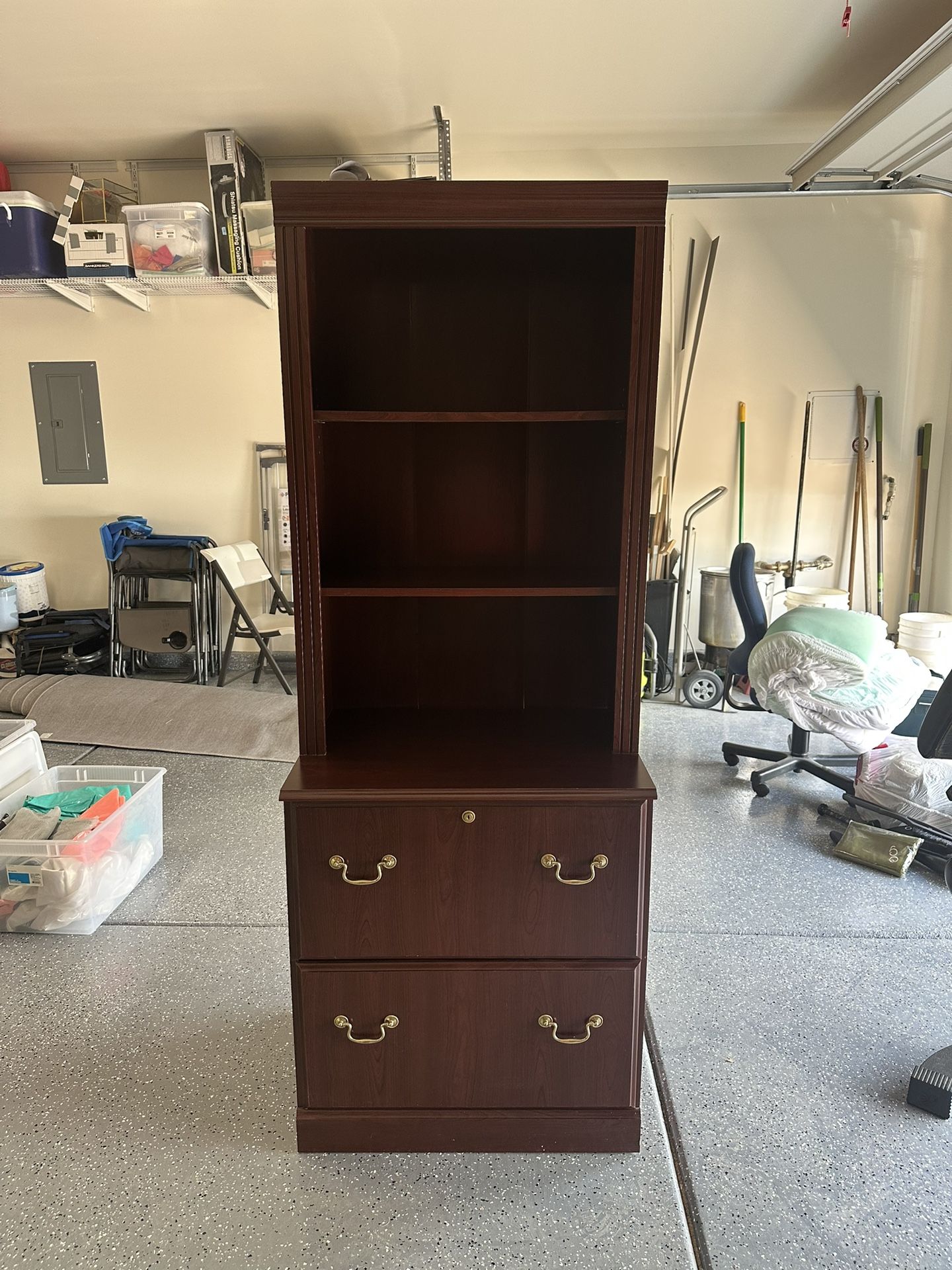 Bookcase & Filing Cabinet Combo
