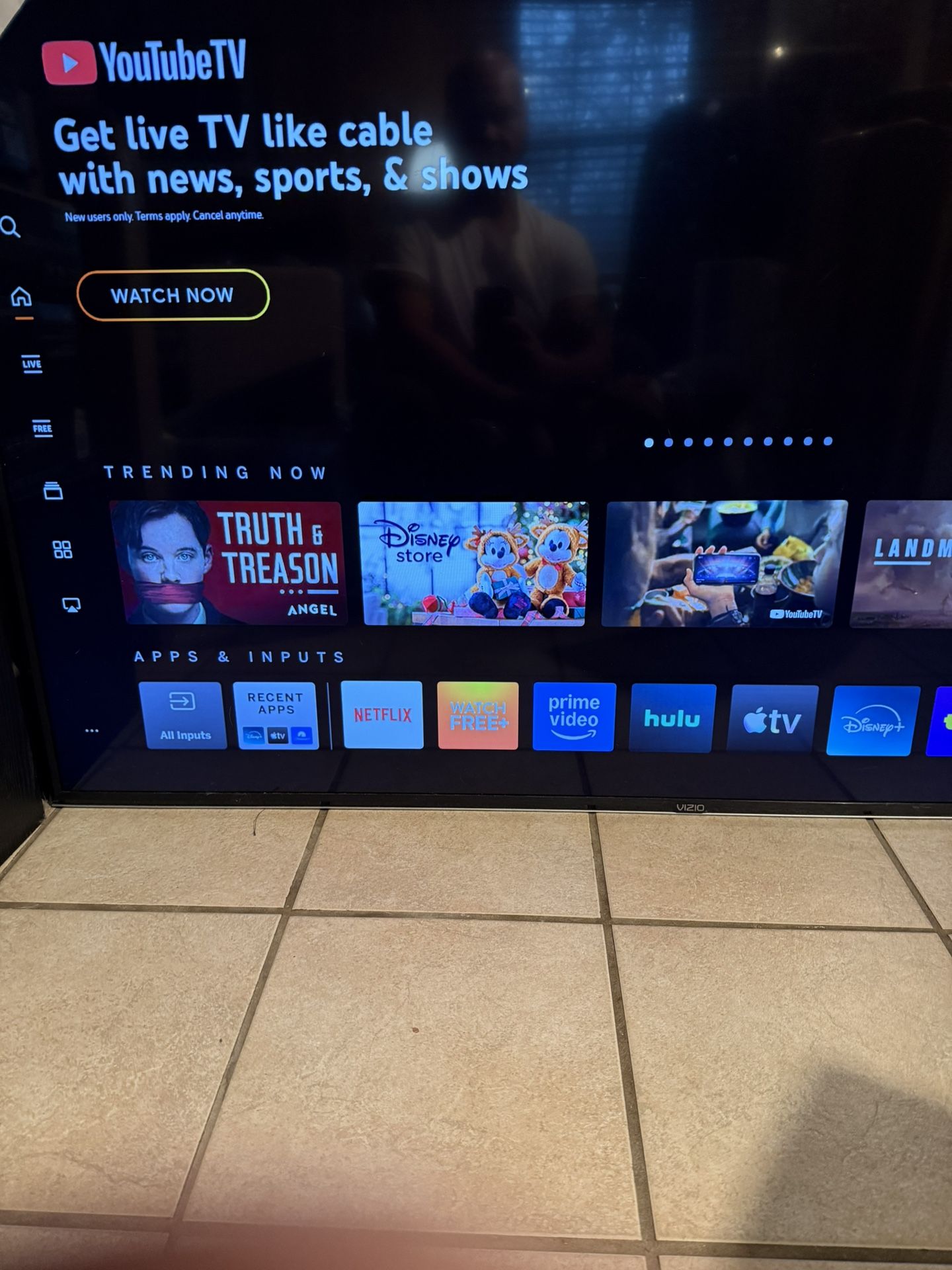 65” Vizio 4K Ultra HD SmartCast TV – Great Picture – $200 OBO