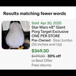 Star Wars 4 Ft Giant Porg Target Exclusive 
