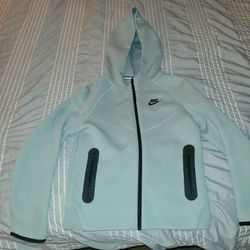 Boys Grey Nike Tech Zip Jacket Hoodie Size Medium BNWOT