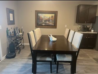 Dining table and 6 chairs FREE