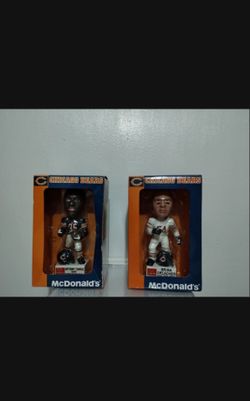 LIMITED EDITION MCDONALD'S BOBLEHEADS - 2001 CHICAGO BEARS SET