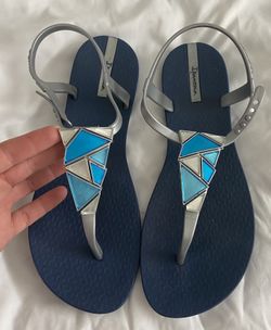 Blue Impanema sandals size 7 - new