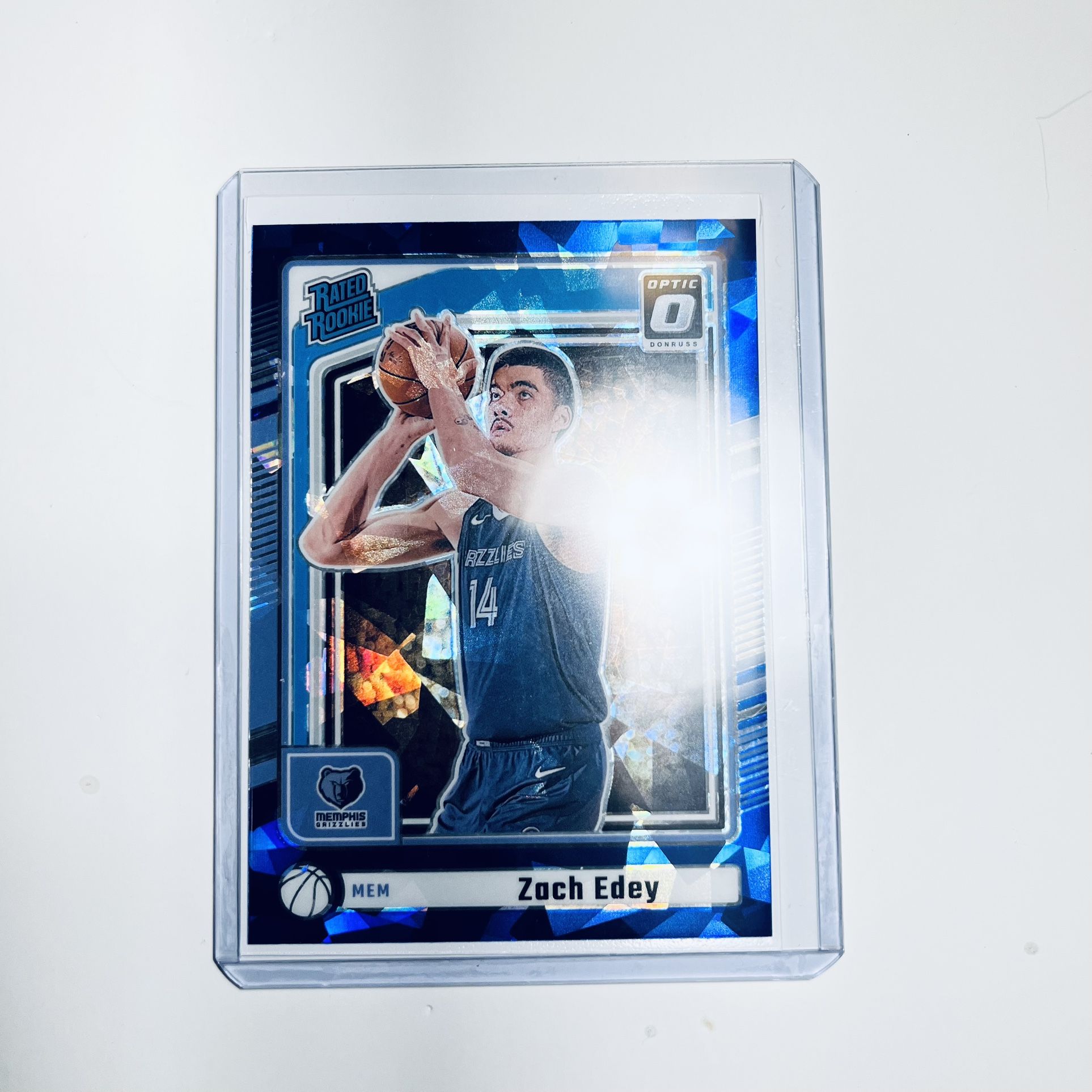 Zach Edey 2024-25 Donruss Basketball Rated Rookie Blue  Holo Laser RC #239