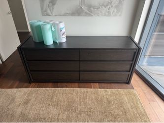 Four Hands Bina Alora Solid Reclaimed Oak 6-Drawer Dresser – Dark Espresso
