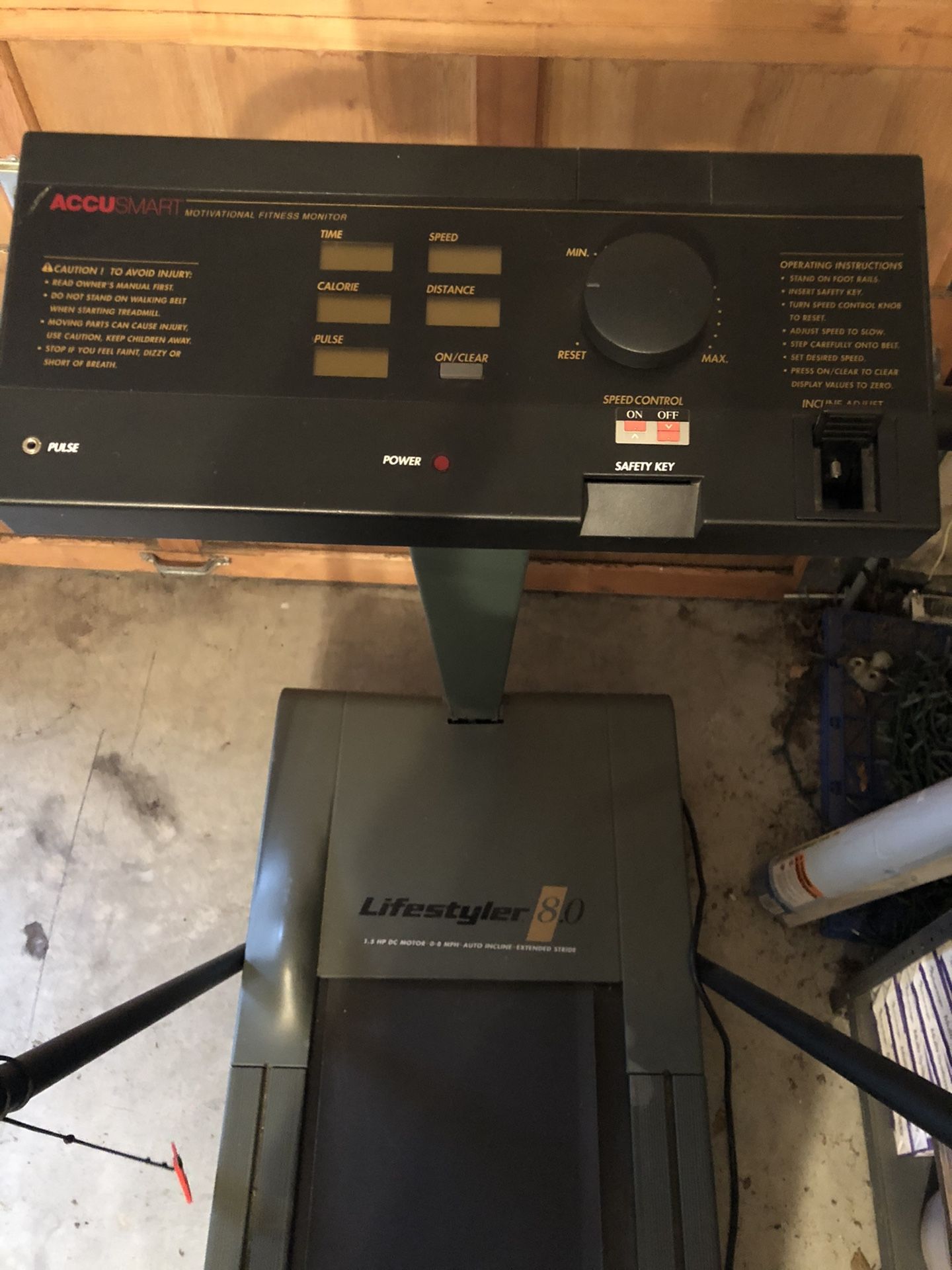 Lifestyler 8.0 Auto Incline Extended Stride Treadmill for Sale in