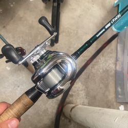 Shimano Anteras Baitcaster And Crucial Baitcasting Rod 