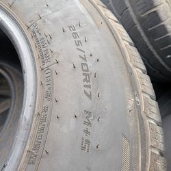 265-70r-17 Used Pickup Tires