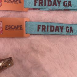 (1) ESCAPE TICKET GA 8/31 ONLY