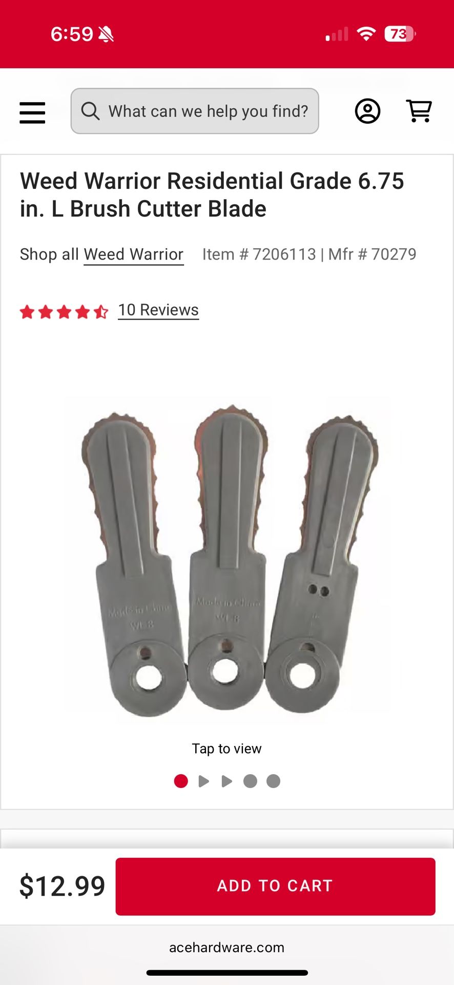 Weed Warrior Brush Cutter Replacement Heads