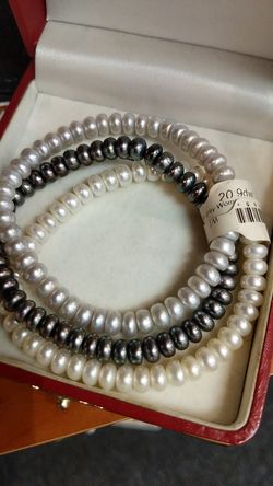 3 PEARL BRACELETS