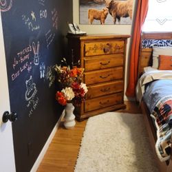 Bed And Dresser From Old Canary  Very Good Shape 