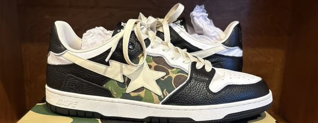 Bapesta Camo BLACK SK8-sta’s