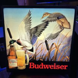 Budweiser Duck Hunting lighted beer sign