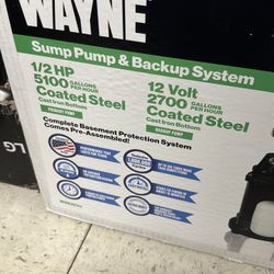 Sump Pump And Backup System 