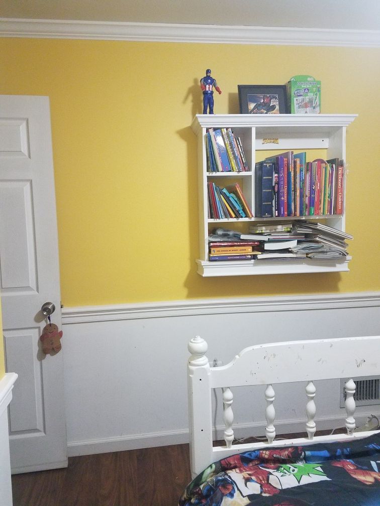 Children's wall book case