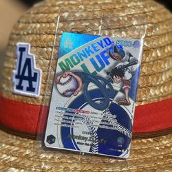 Dodgers X Luffy One Piece Promo Trading Card