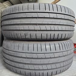 (2) 225 40 19 Pirelli Run Flat Tires 