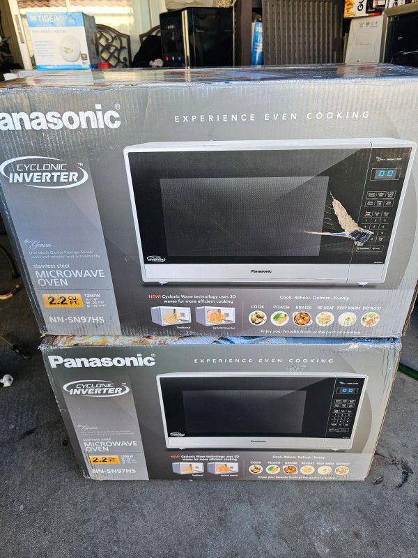 Panasonic 2.2cu.ft stainless steel with inverter technology 