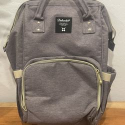 Dokoclub diaper bag backpack, grey