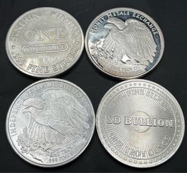 BELOW MELT 4-1 Ounce .999 Fine Silver