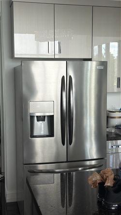 Selling Gray fridge. Brand is Frigidaire