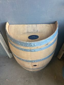 Oak Half Wine Barrel