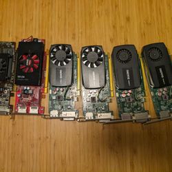 GPU Lot x6 low-profile workstation graphics cards