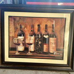Wine Picture With Frame