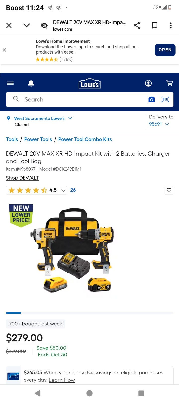 Brand New In Box 2 Drills 2 Batts And A Charger And Case