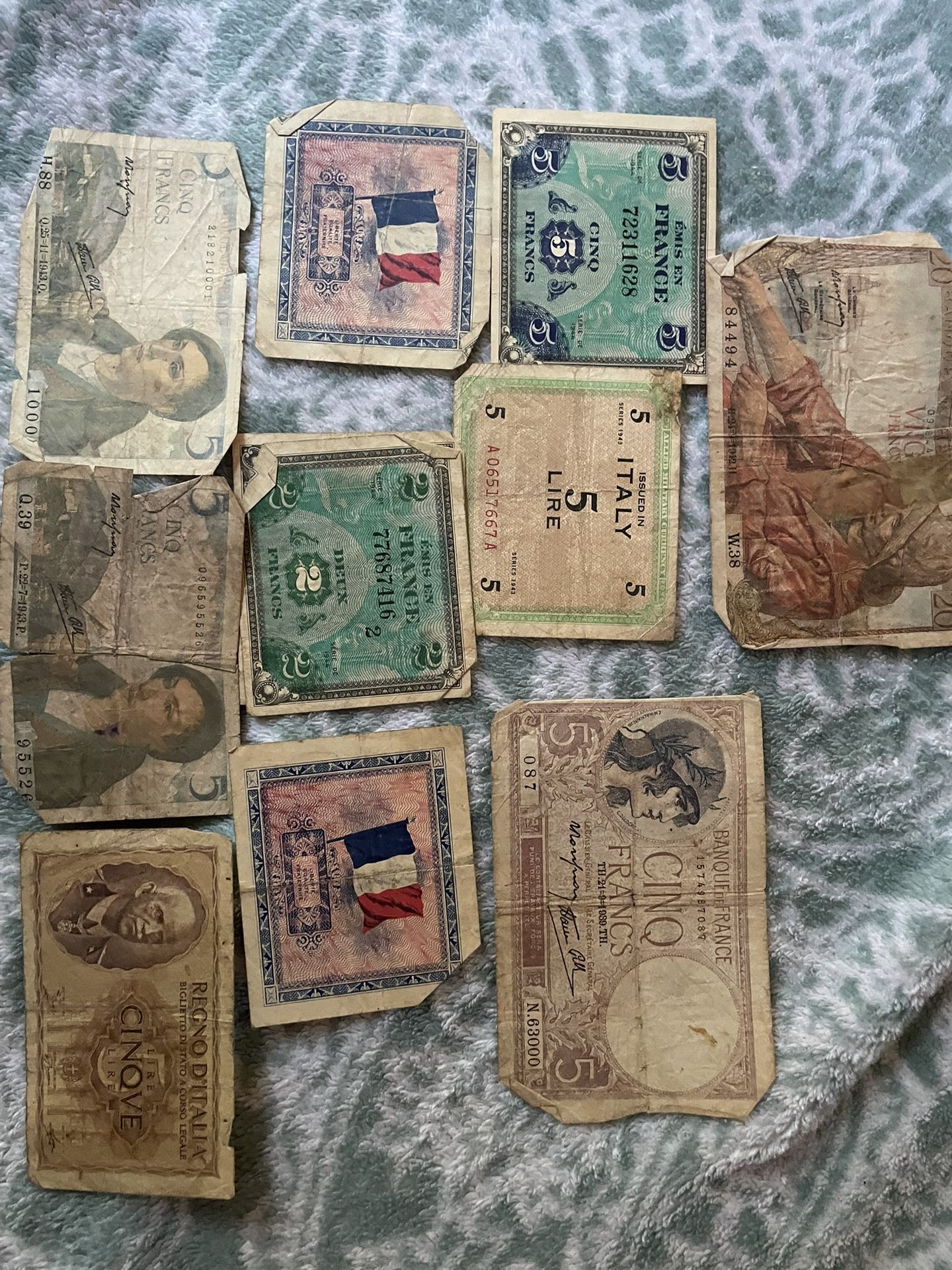 Foreign Currency from WW1 & WW2