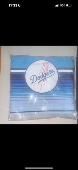 Los Angeles Dodgers Blue Striped Blanket MLB Baseball Fan Souvenir