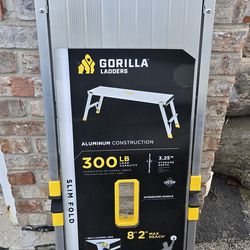 Gorilla Ladders
4 ft. x 12 in. x 20 in. Aluminum Slim-Fold Work Platform, 300 lbs. Load Capacity