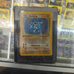 Unopened Machamp Pokemon Card #68