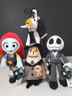 Halloween Nightmare before Christmas plush set of 4