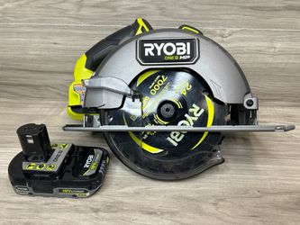 Ryobi One+ Hp 18V Brushless 7-1/4" Circular Saw PBLCS300 With Battery (PO1026534)