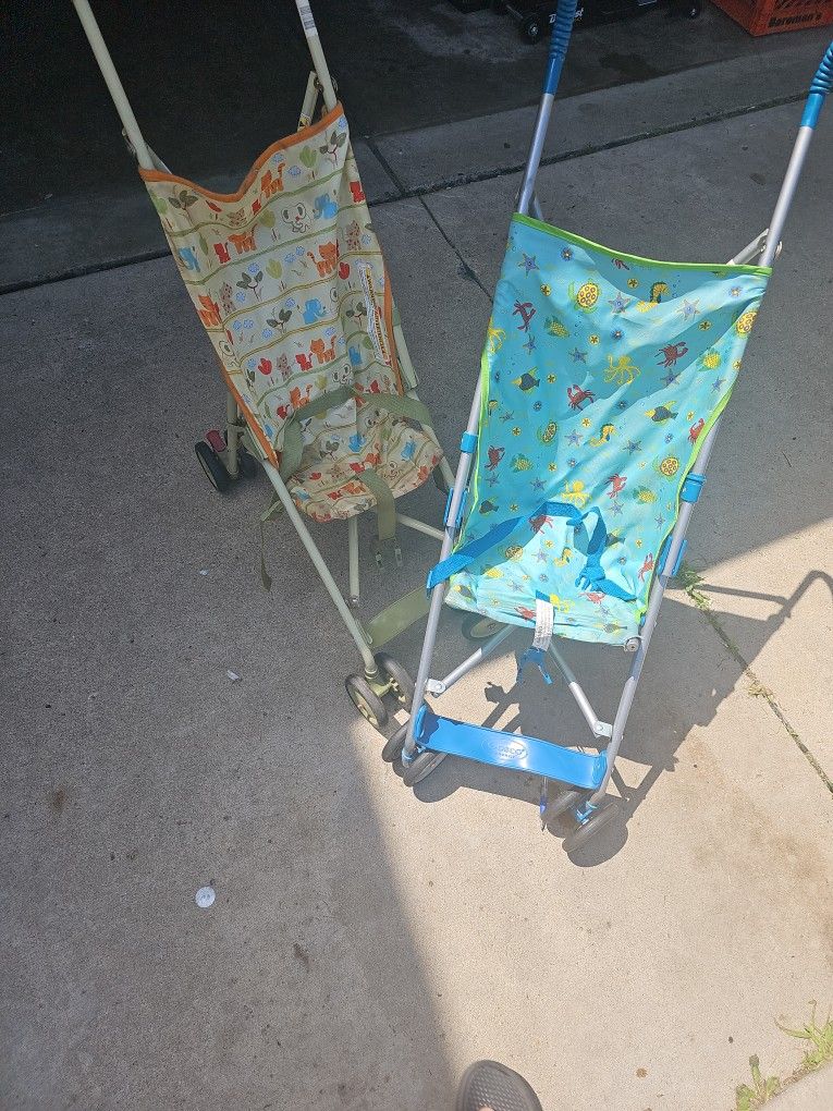 2 Baby Mini Strollers. 