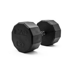 CAP 50 lb 12 sided Rubber Dumbbell