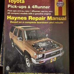 Toyota Repair Manual Book