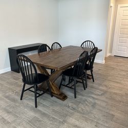 Wooden dinning table